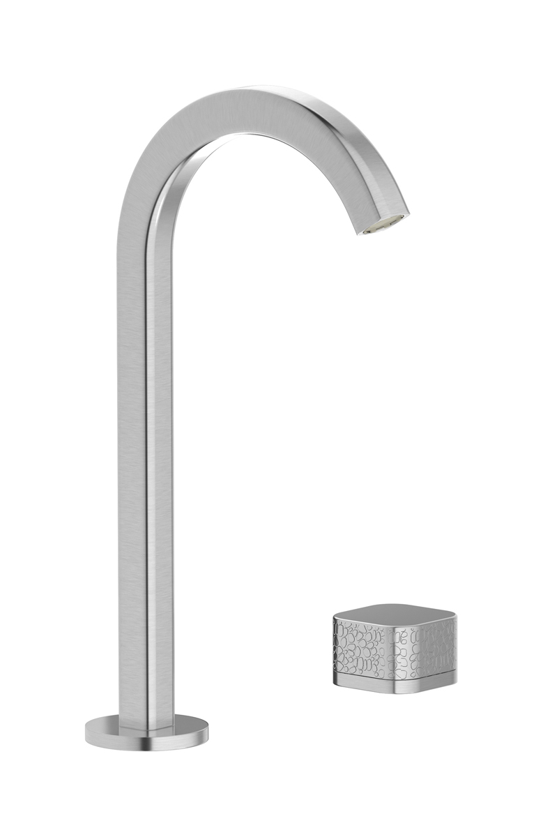 Смеситель для раковины на 2 отверстия WE ARE IB eo394ss_2 Brushed Nickel Elio