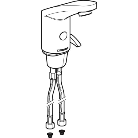 116.255.21.1 Смеситель для раковины Geberit тип 185, питание от батарей Geberit  - Вид №4