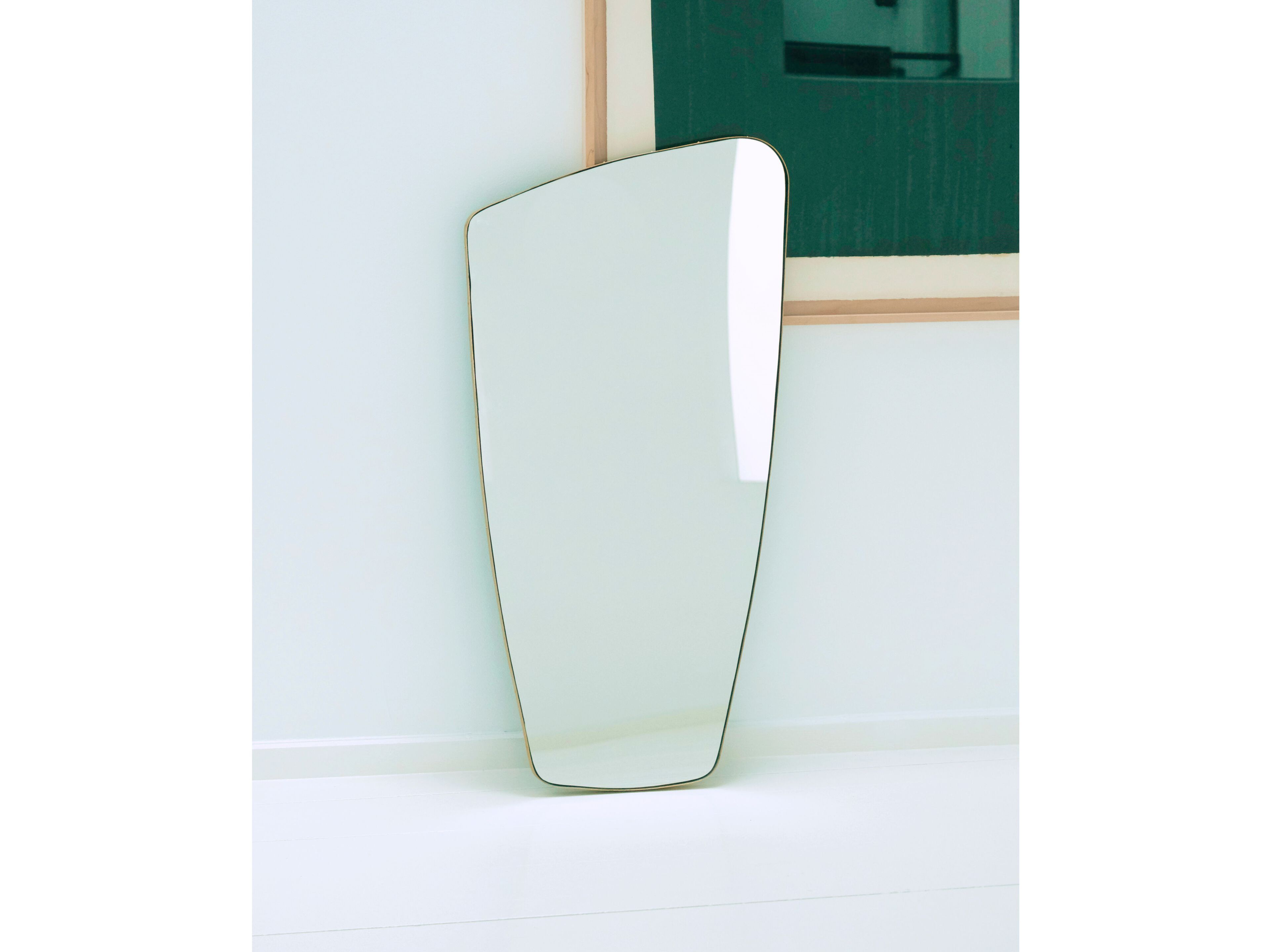 Зеркало с латунной рамкой Jover+Valls SWING 3 ARCH-00122468