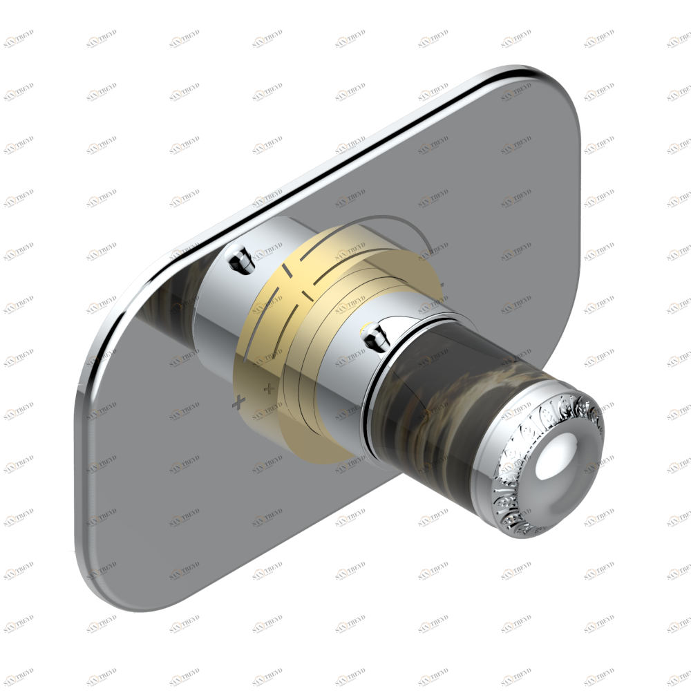 U95-5100B Ручка регулировки для термостата THG, арт.5100A 1/2" и 5200A 3/4" Thg-paris Malmaison Portoro Хром/золото U95 5100B CAT.A