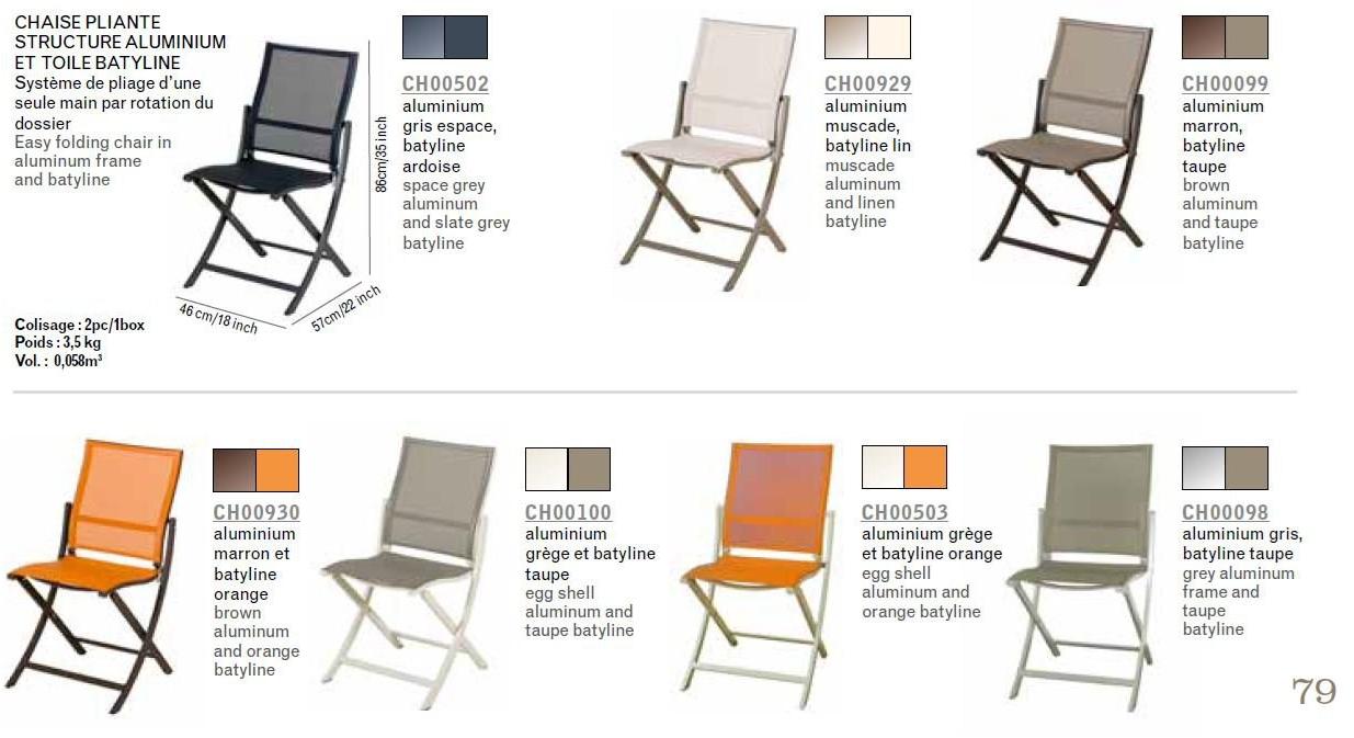 Les jardins Складной садовый стул из батилина® sun-id-1476723 - Вид №5