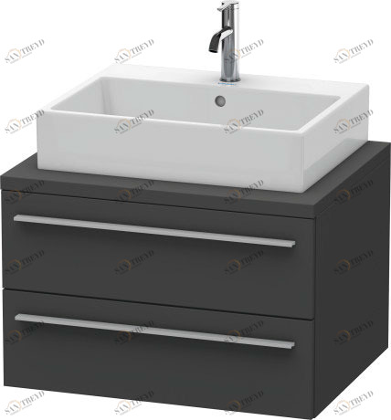 XL541604949 X-Large Тумбочка для консоли Графит матовый, декор Duravit