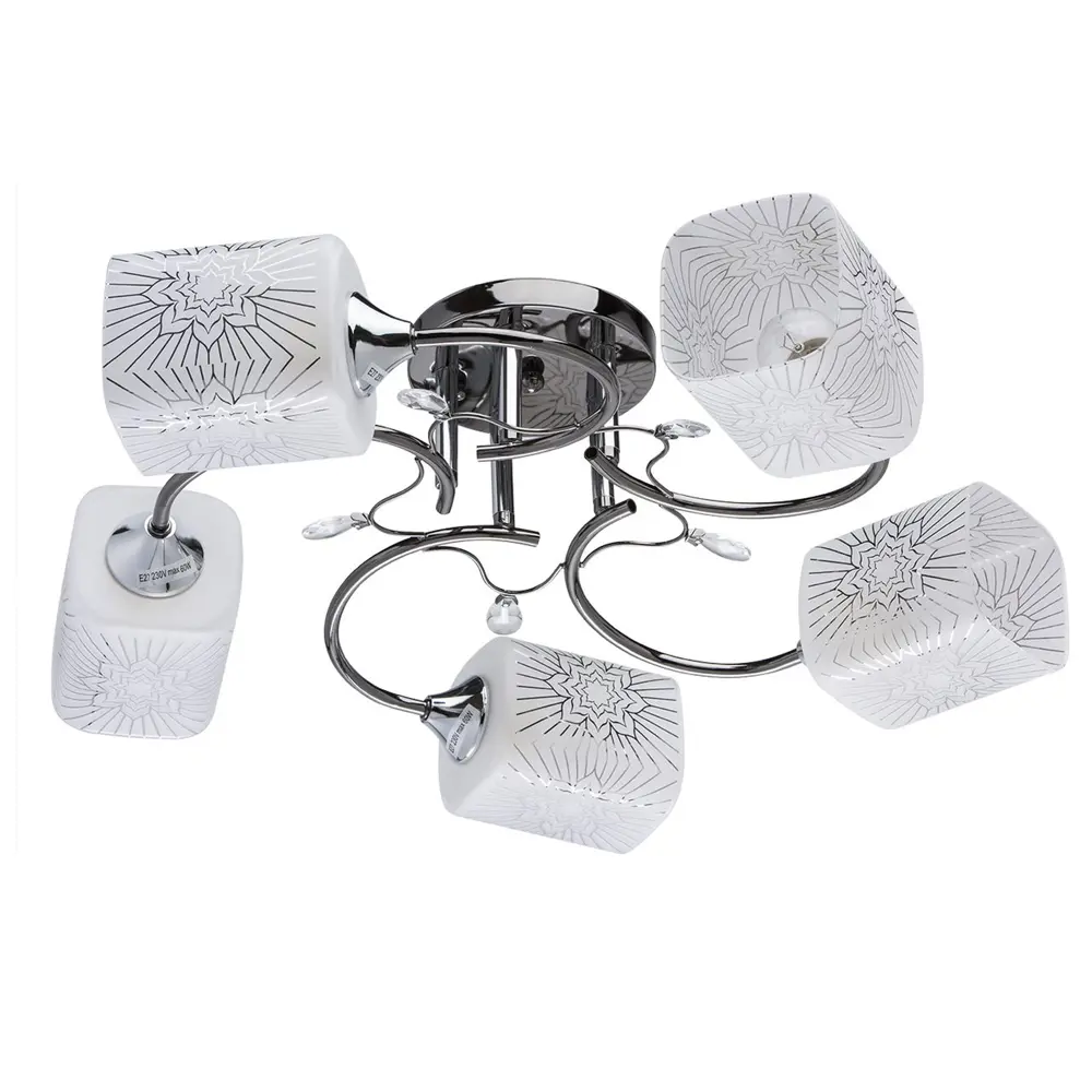 Люстра потолочная «Тетро», 5 ламп, 15 м², цвет белый DE CITY STLM-2093746