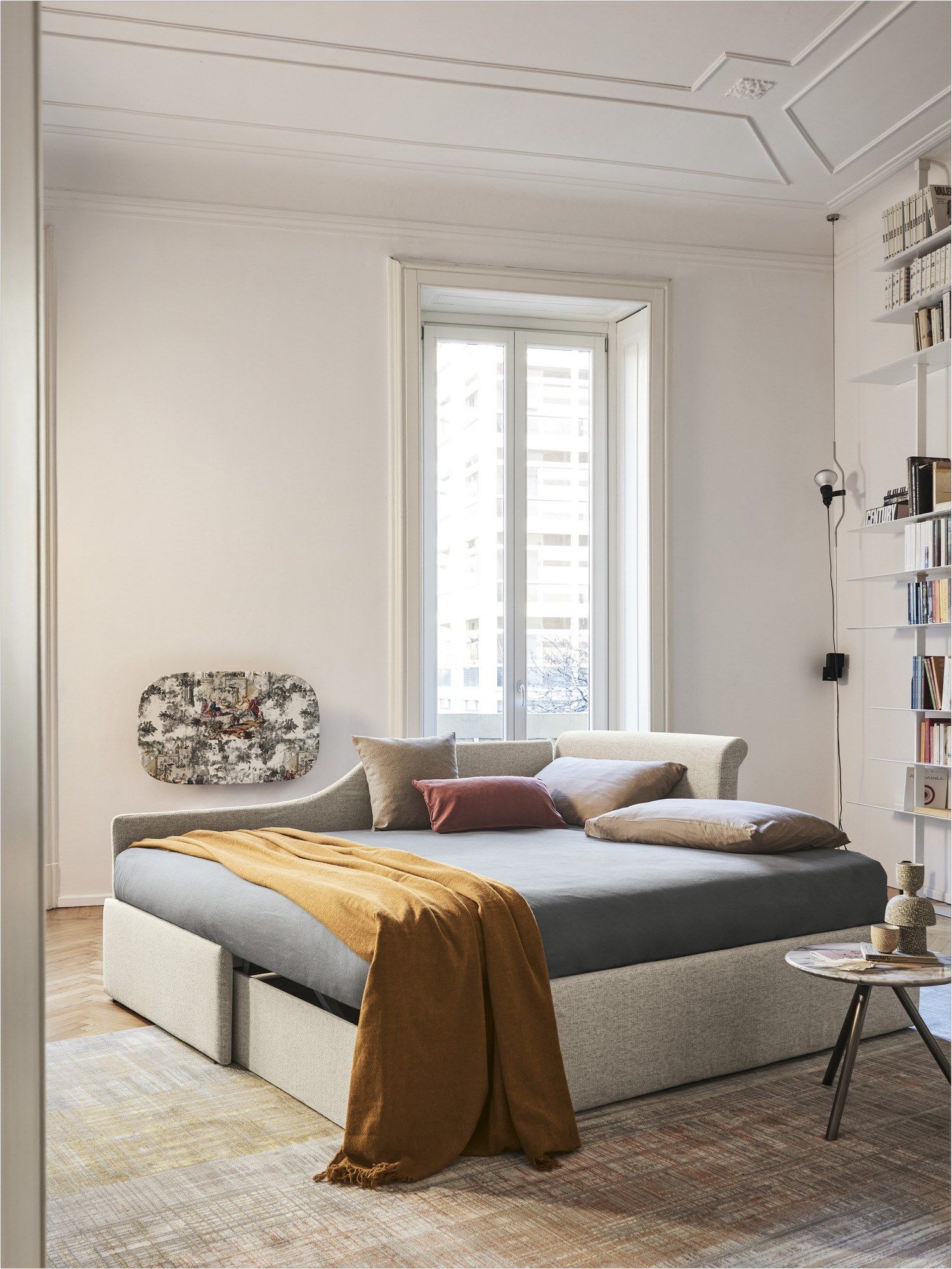 Односпальная кровать с изголовьем Bolzan Perla ARCH-00093444 - Вид №2