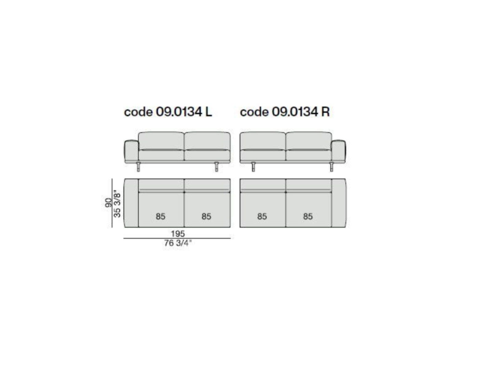 Съемный тканевый диван с журнальной стойкой Porada Soul ARCH-00074706 - Вид №11