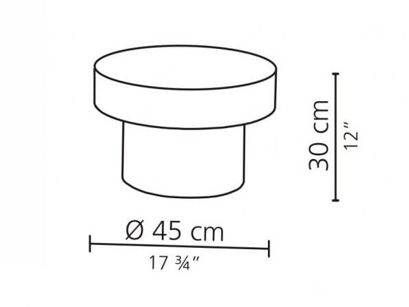 Низкий круглый журнальный столик из МДФ Casamilano NUVOLA ARCH-00055585 - Вид №7
