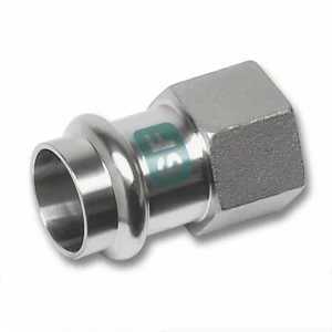 619270G1534 SANHA 19270G пресс.-фит. без силикона муфта перех., нерж.сталь 15x3/4 мм