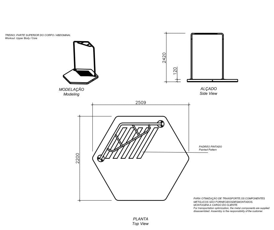 Бетонный тяговый стержень amop EXERCISE ARCH-00147147 - Вид №3