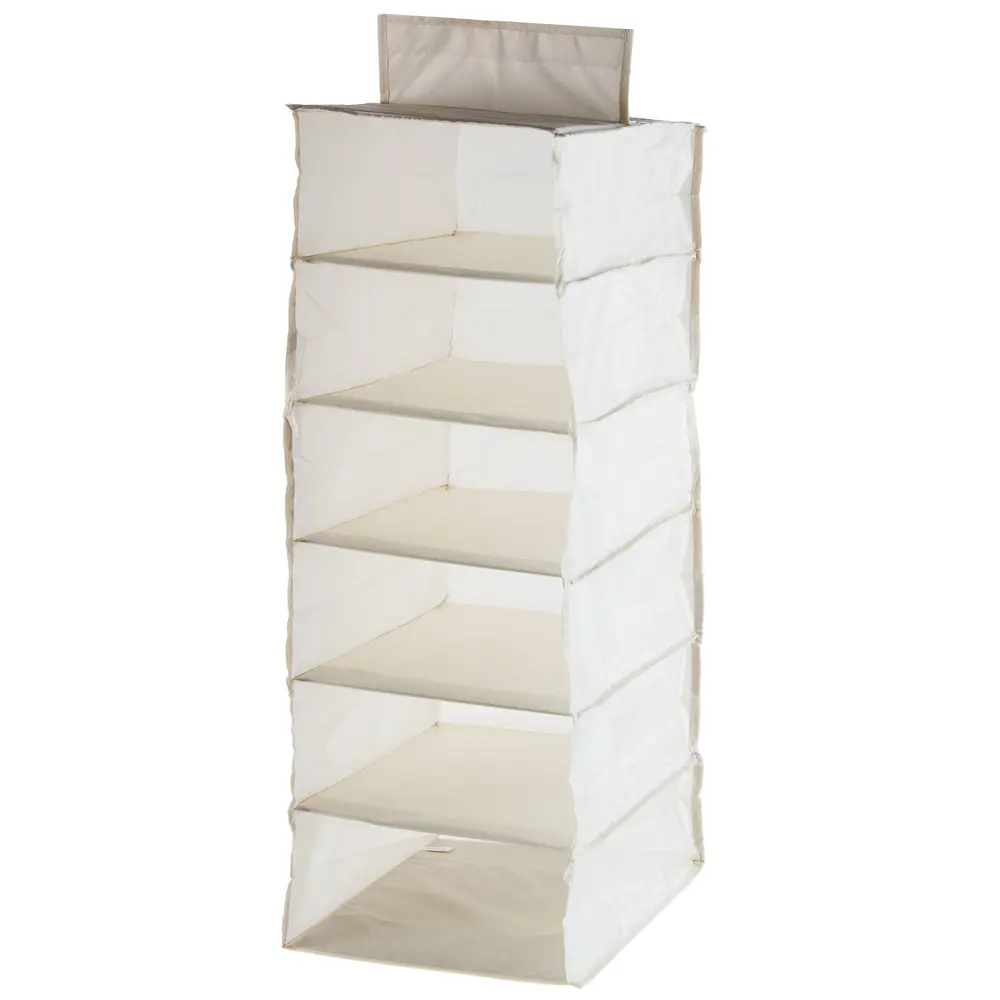 Органайзер подвесной Spaceo 6 полок 30х40х90 см цвет бежевый STLM-2000564 - Вид №1