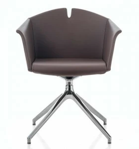 Kastel Кожаное кресло на эстакаде с подлокотниками Kuad