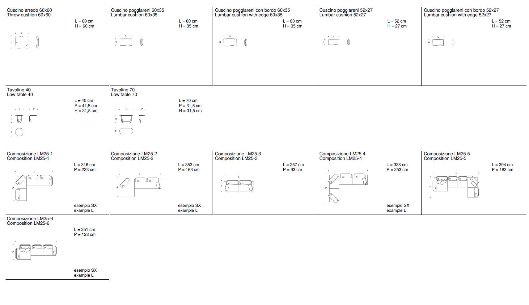 Модульный тканевый диван Saba Italia Лаймы ARCH-00052851 - Вид №2