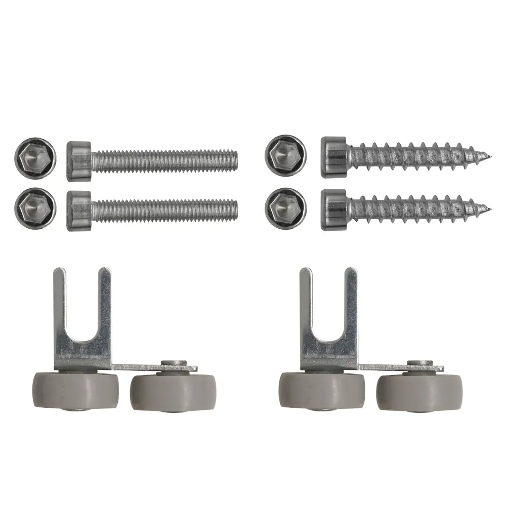 Комплект роликов для шкафа купе 55x40x40 мм 20 кг сталь цвет серый Santreyd STLM-2015756 - Вид №2