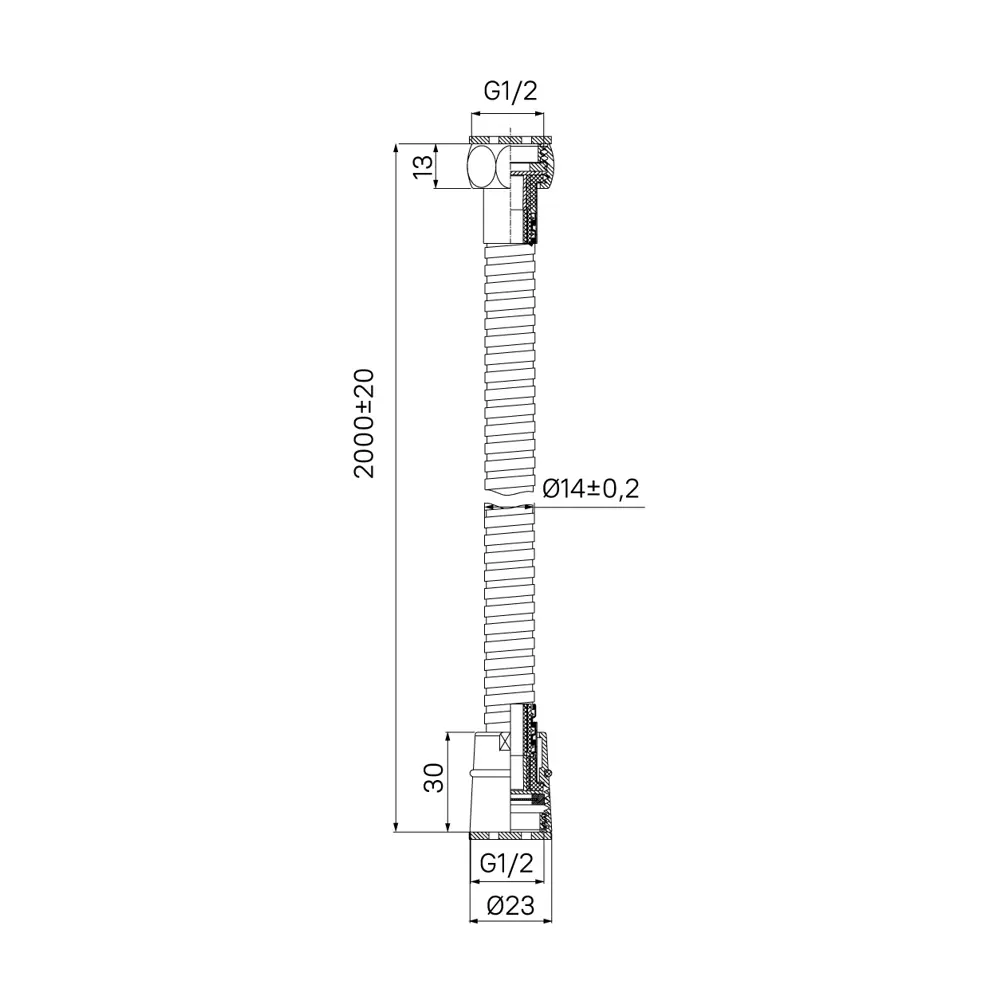 89415665 Шланг для душа Iddis Agua 2 м силиконовый цвет хром STLM-1567691 - Вид №5