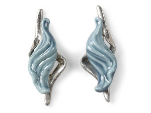Серьги из фарфора