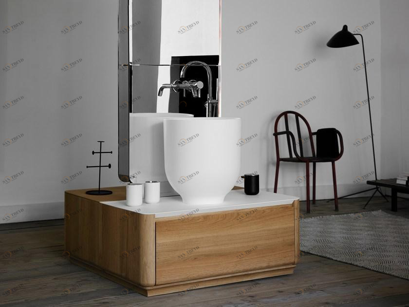 INBANI Деревянная тумба под умывальник с ящиками Origin sun-id-1488837