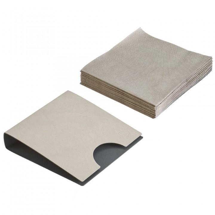989852 NUPO light grey/anthracite салфетница 17х17см;LIND DNA 