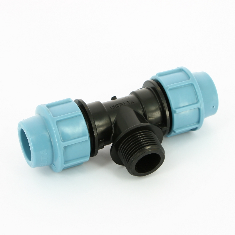 Тройник обжим-Н для труб ПНД UNIDELTA 25х1" 1010025004 - Вид №1