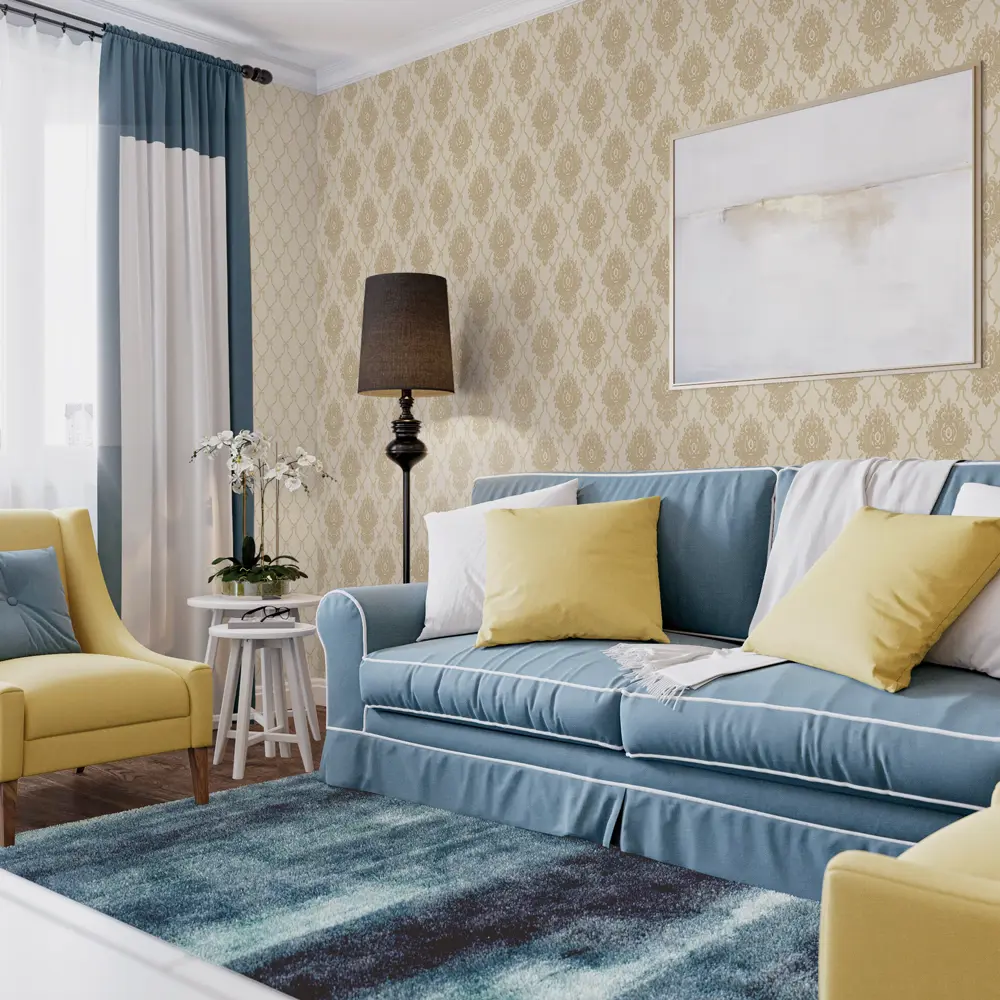 Обои флизелиновые Erismann Violetta бежевые ЭР3784-2 1.06 м STLM-2127187 - Вид №2