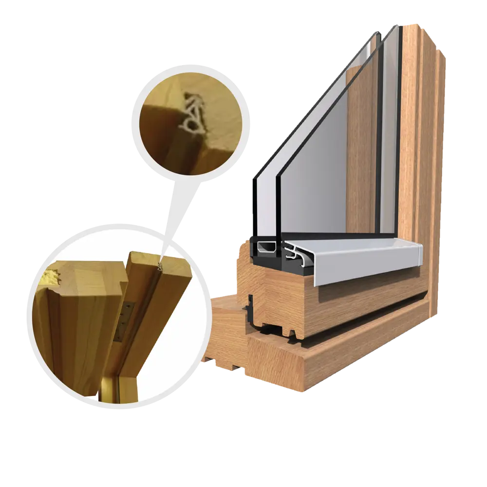 Уплотнитель для деревянных окон и дверей 17х6 мм 5.5 м цвет бежевый Ultima STLM-2066519 - Вид №4