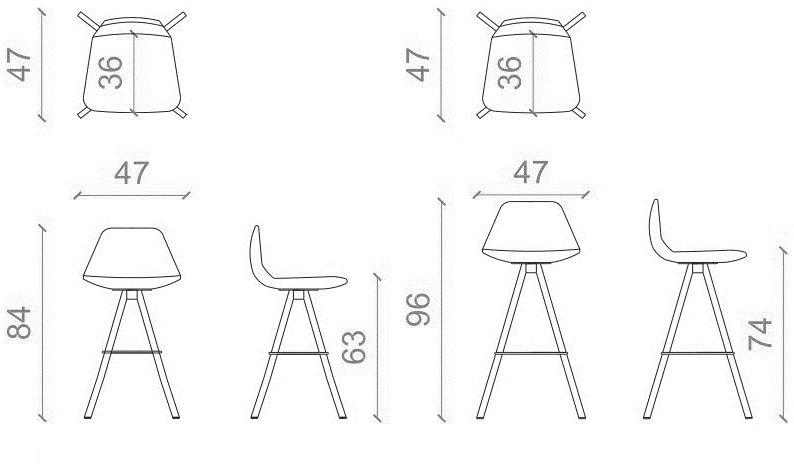 B&T Design Барный стул на окуня Pera sun-id-1484816 - Вид №4