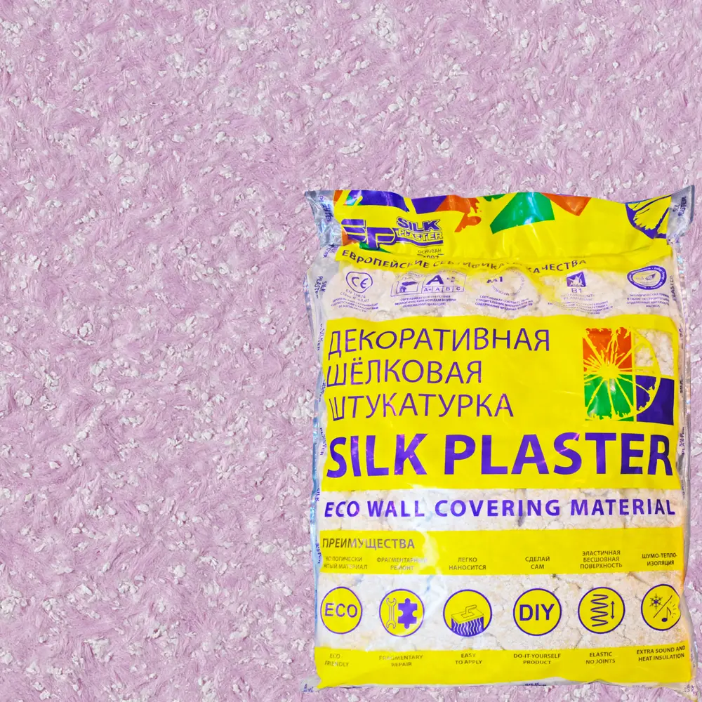 Жидкие обои Silk Plaster Прованс 049 1 кг цвет розовый STLM-2193902