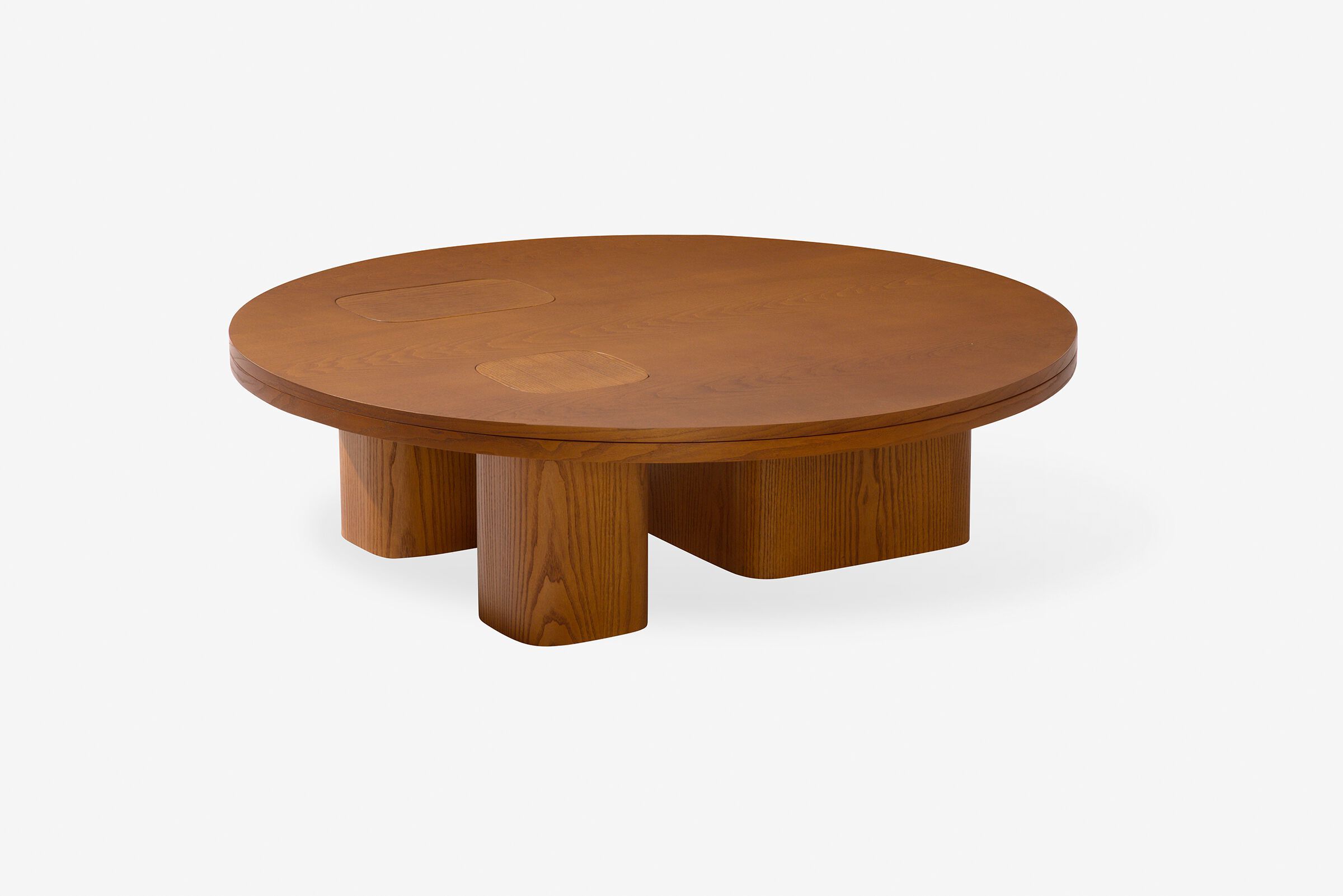 Круглый журнальный столик с основанием из ясеня и мраморной или деревянной столешницей Carpanese Home ERICE R ARCH-00138427 - Вид №2