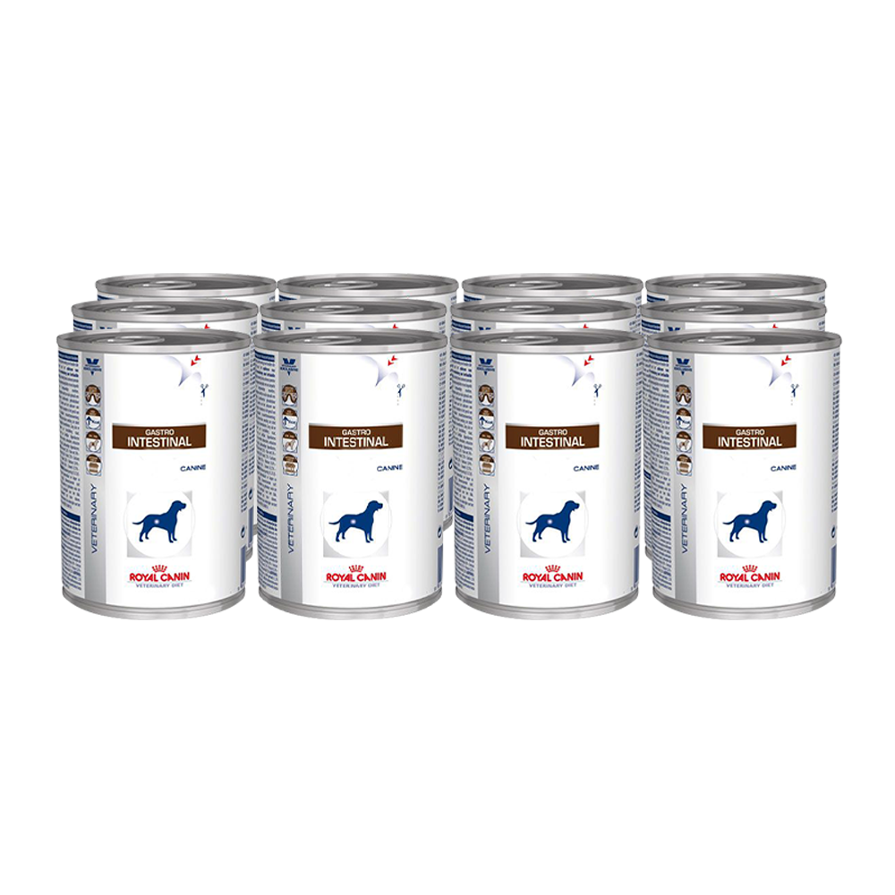 Т0055618*12 Корм для собак Vet Diet Gastro Intestinal при нарушении пищеварения, птица конс .400г (упаковка - 12 шт) ROYAL CANIN 