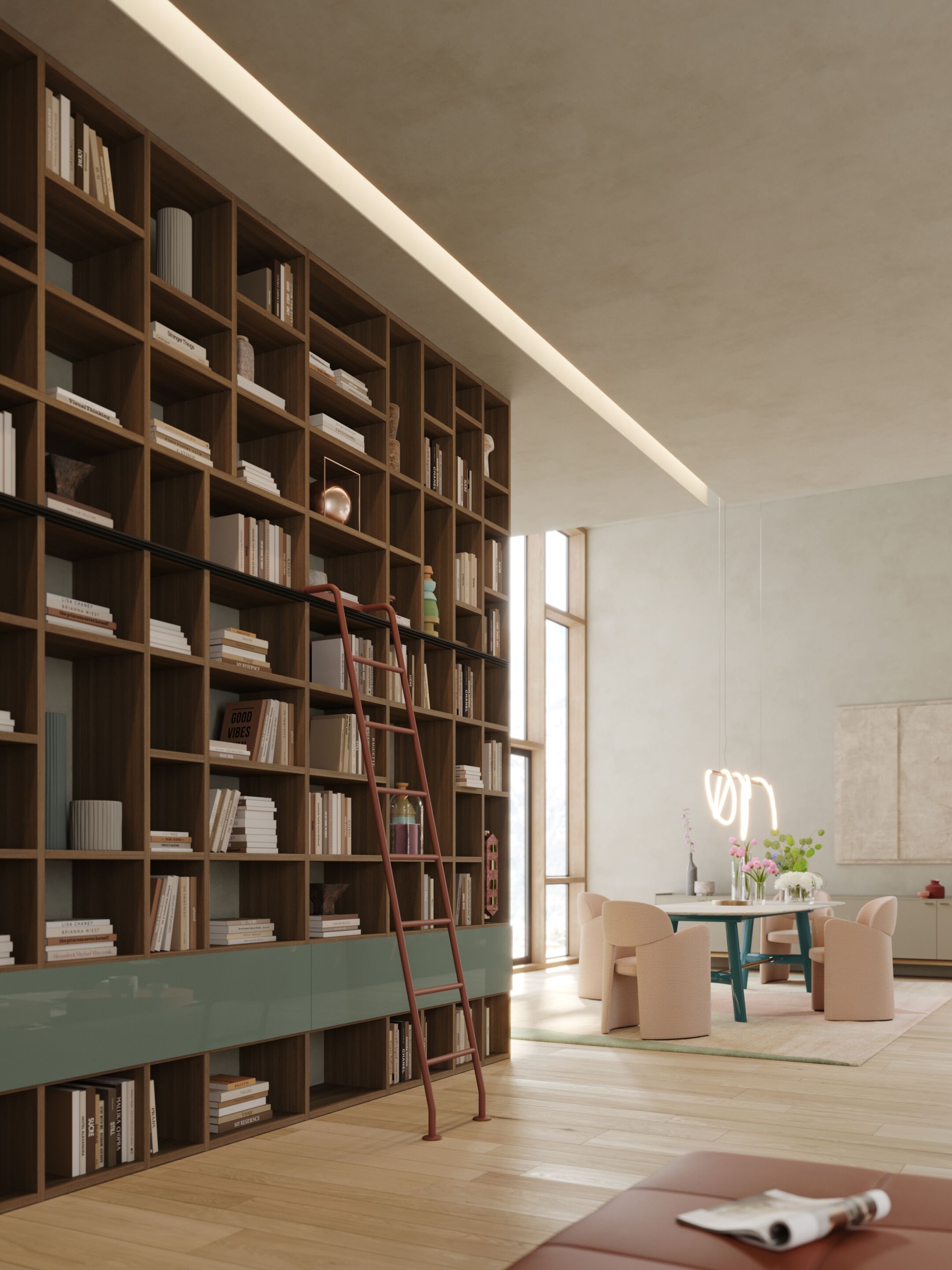 Индивидуальный модульный модульный книжный шкаф Lema Selecta ARCH-00117006 - Вид №12