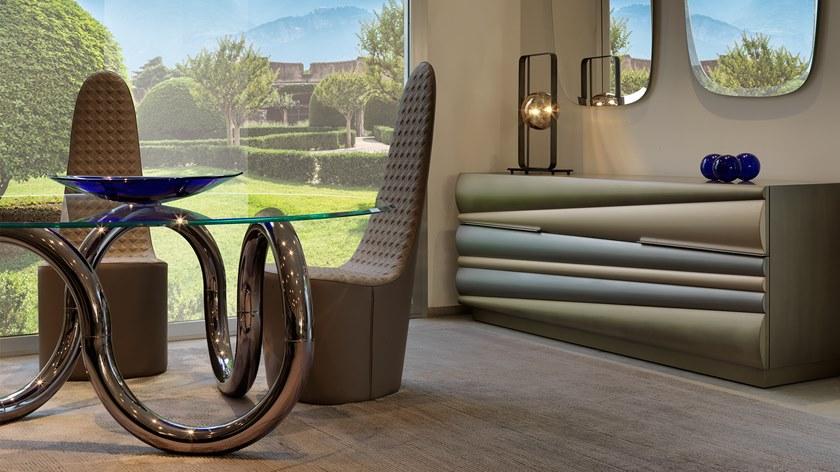 Reflex Мягкое кресло из кожи с высокой спинкой Swan sun-id-1352447 - Вид №1