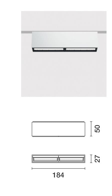 Wall washer a LED in alluminio a soffitto iGuzzini Laser Blade XS ARCH-00112836 - Вид №7