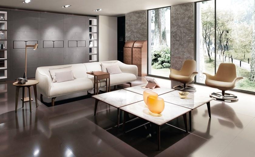 Giorgetti Вращающееся кресло из ткани с подлокотниками Tilt sun-id-1503116 - Вид №4