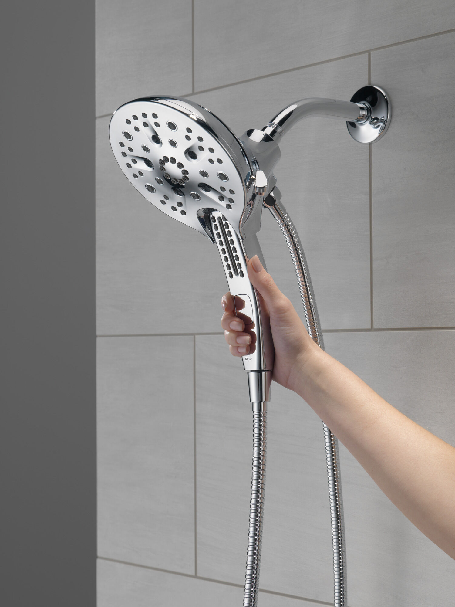 58620-PK In2ition® H2Okinetic® Душ два в одном с 5 настройками Delta Faucet Universal Showering Хром  - Вид №11