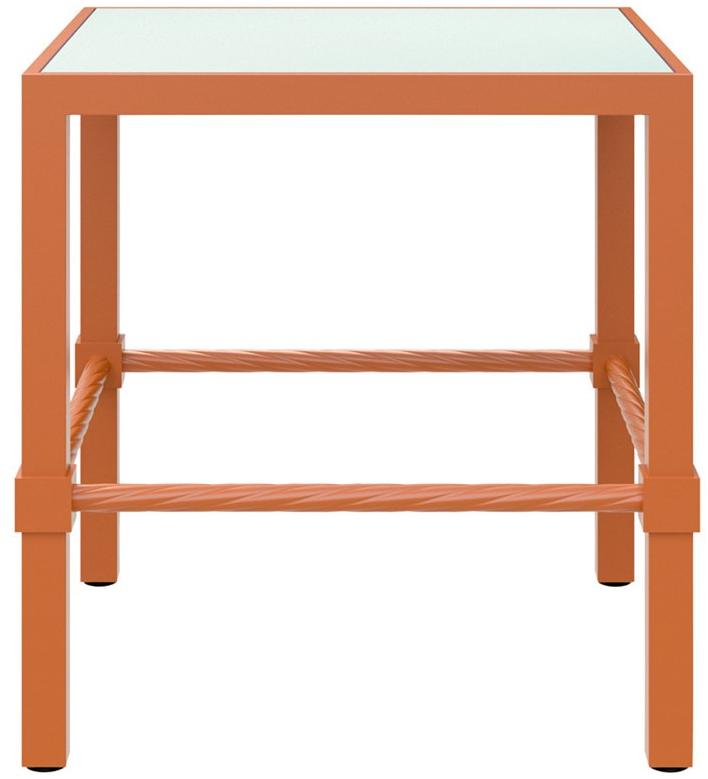 JANUS et Cie Квадратный садовый столик из алюминия и стекла Palmia sun-id-1350973 - Вид №1