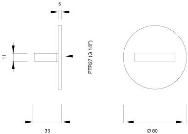 Ceadesign Термостатический смеситель для душа из нержавеющей стали Bar Trm 10 - Вид №1