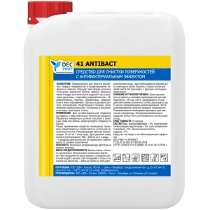 Средство для очистки поверхностей Dec Prof с антибактериальным эффектом 5 л
