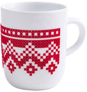 575335A27126C Hygge чашки 0,35 л сенсорный! вышивки крестом красный Kahla-porzellan