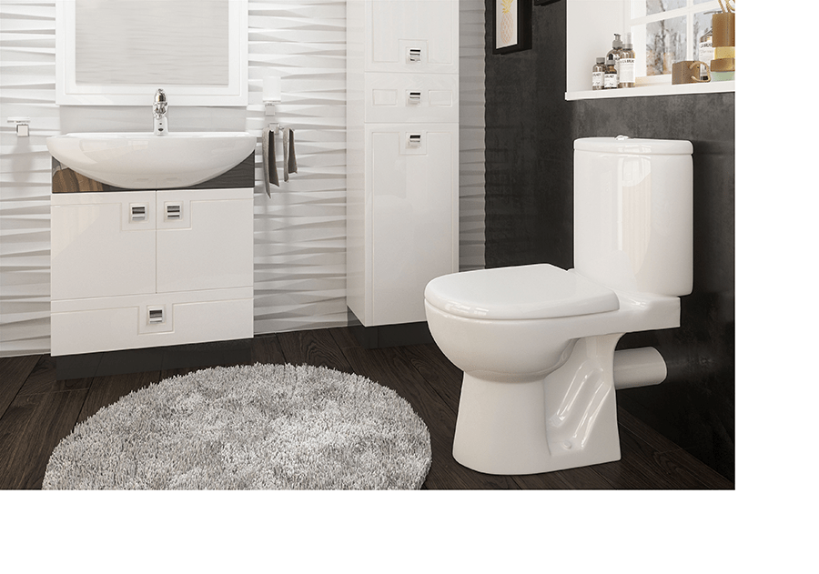 Элеганс Компакт унитаз с бачком Белый KIROVIT Элеганс Россия - Вид №1