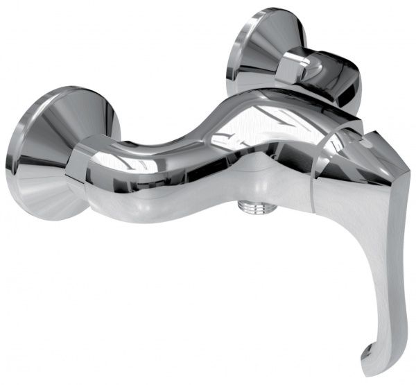 76002CSP Смеситель Ares для душа, цвет зачищенный хром EMMEVI