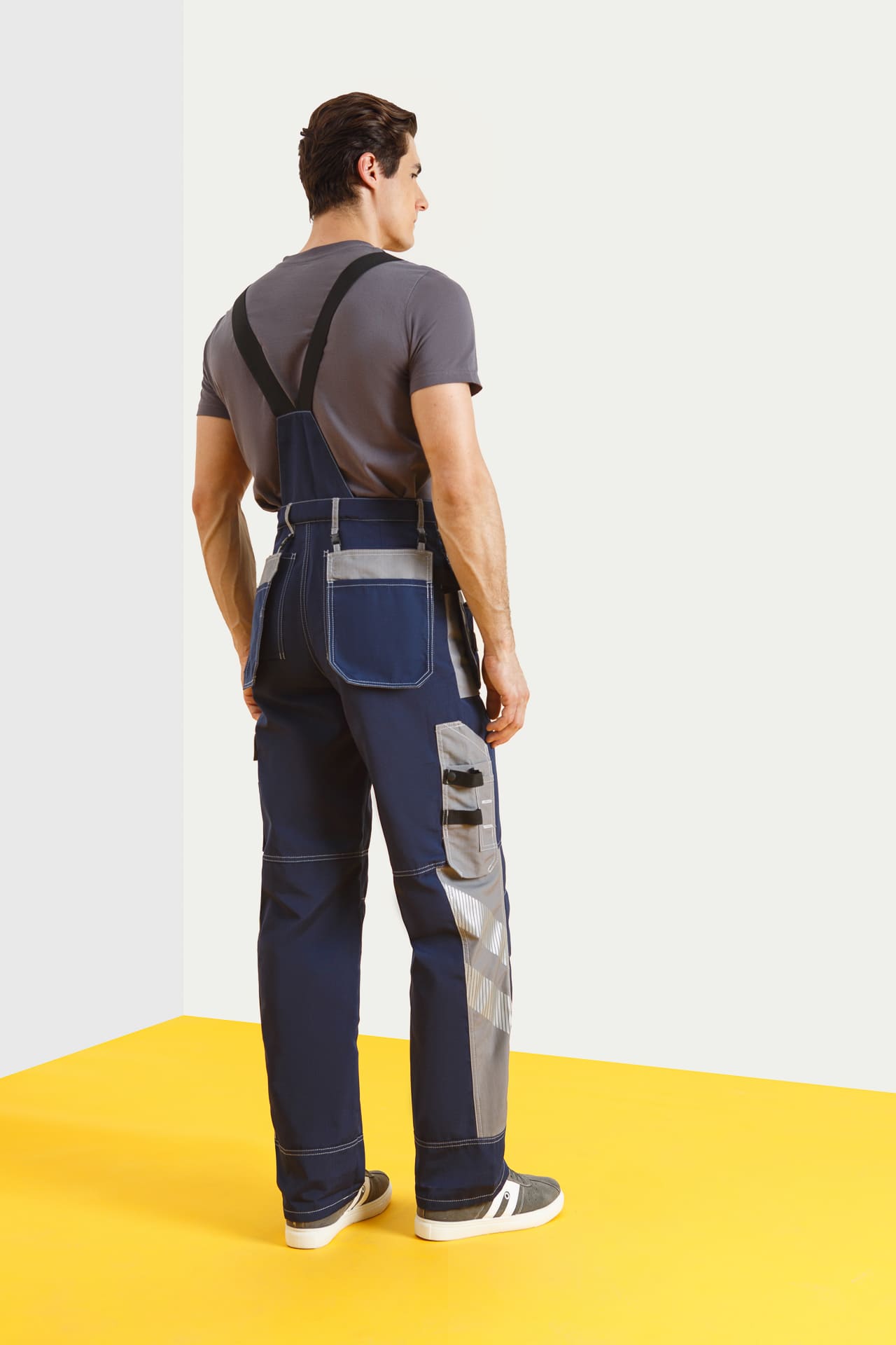 68832 Костюм "Прогресс" темно-синий с серым  Летняя спецодежда  размер 44-46/170-176  - Вид №11