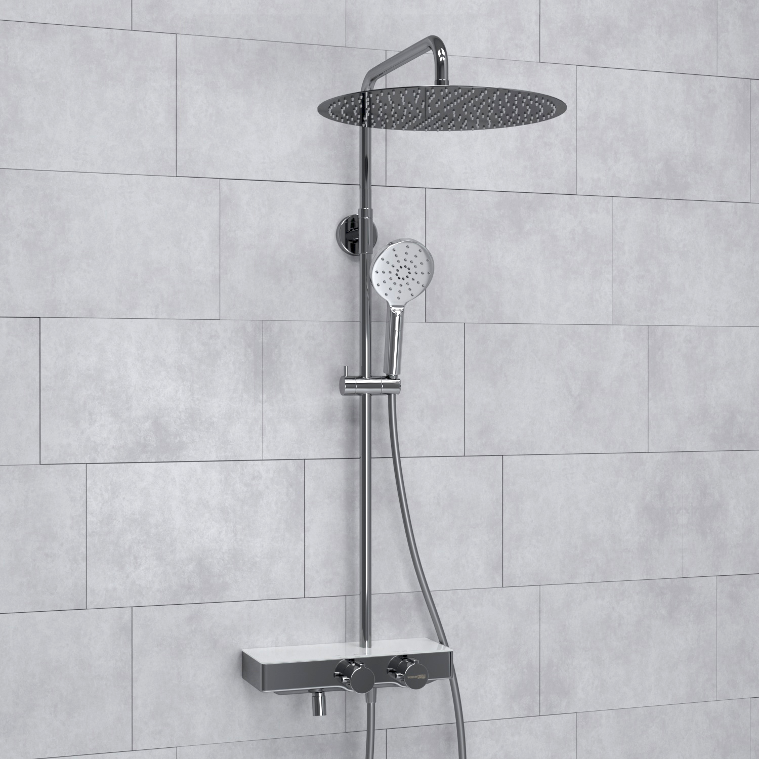 A113.117.127.CH Thermo Душевой комплект с термостатическим смесителем WasserKRAFT 