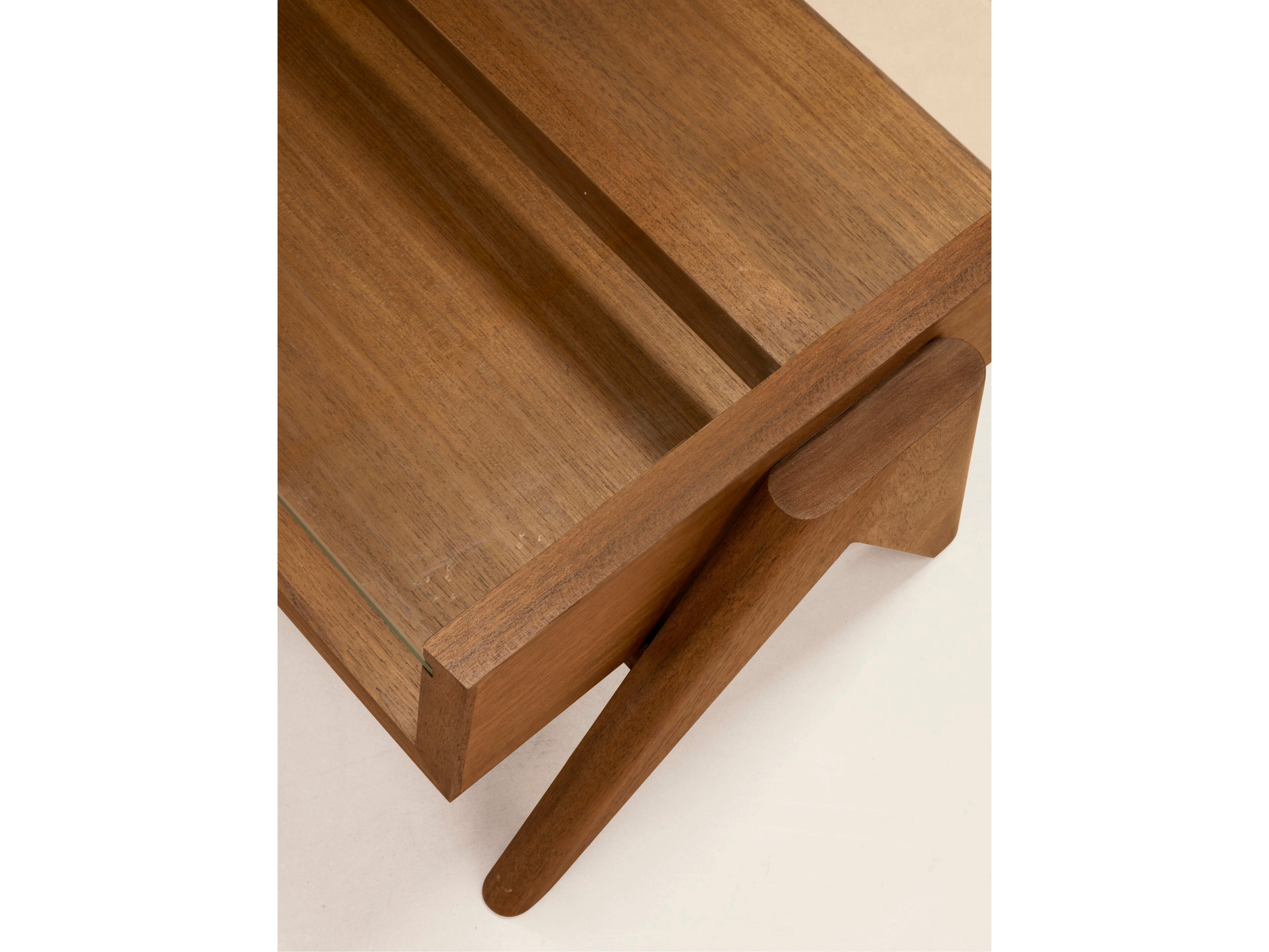 Прямоугольный журнальный столик из дерева и стекла Phantom Hands Project Chandigarh ARCH-00136253 - Вид №3