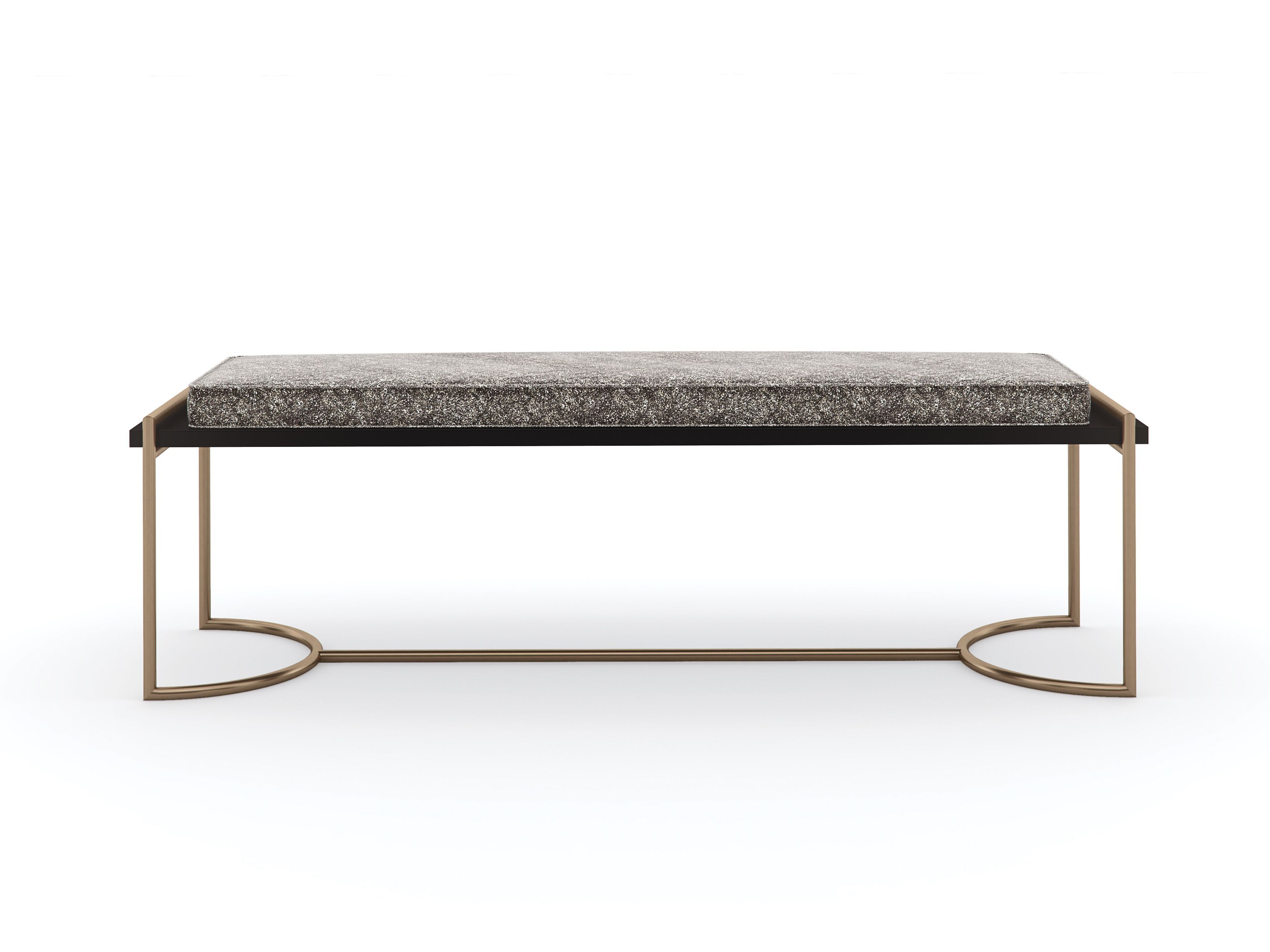 Мягкая скамейка из ткани Caracole SLIM LINE ARCH-00123404