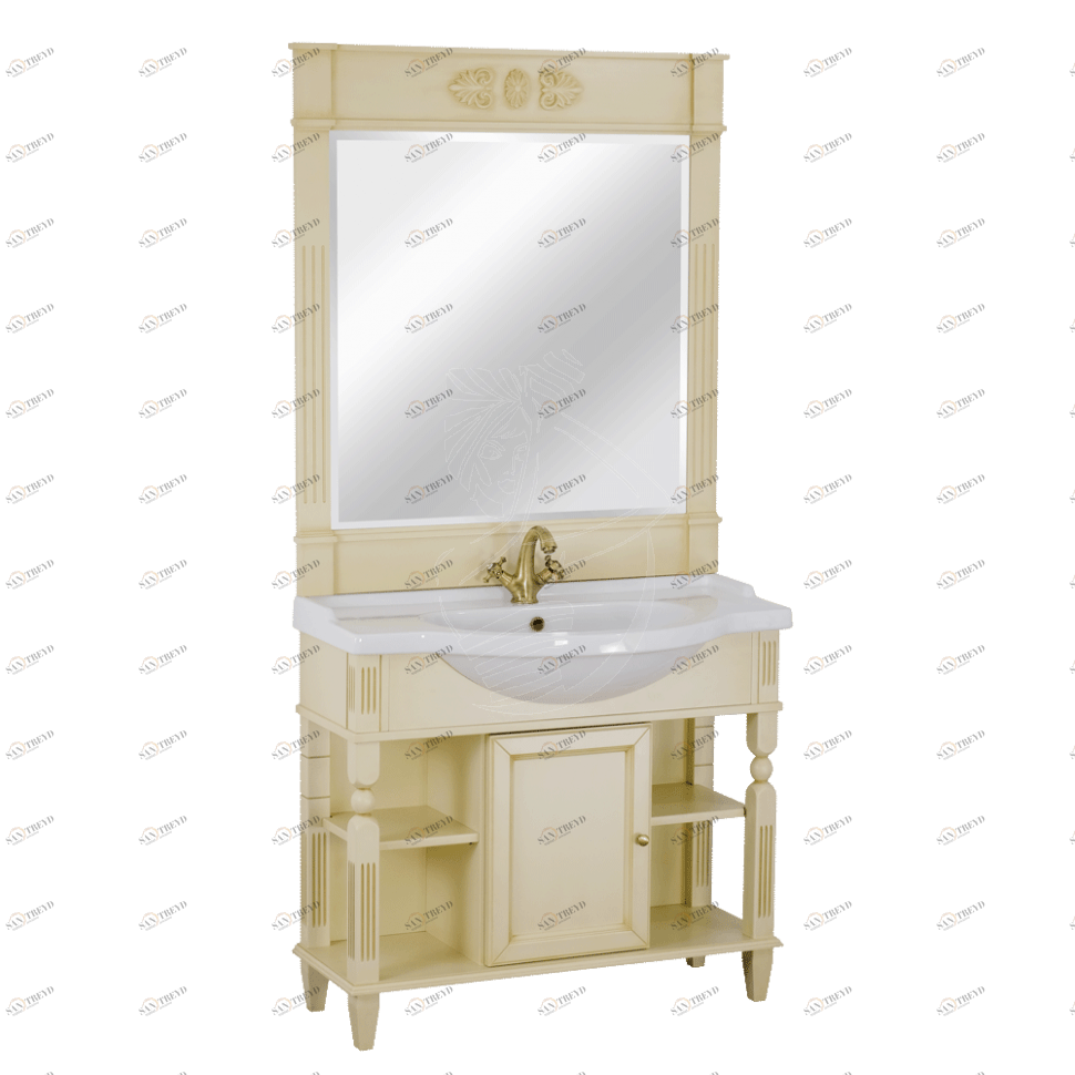 MIGLIORE Kantri База для раковины,96x81x35 см, 1 дверь, цвет Decape Sabbia sun-id-685672