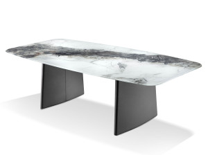 Стол со стеклянной столешницей с шелкографией