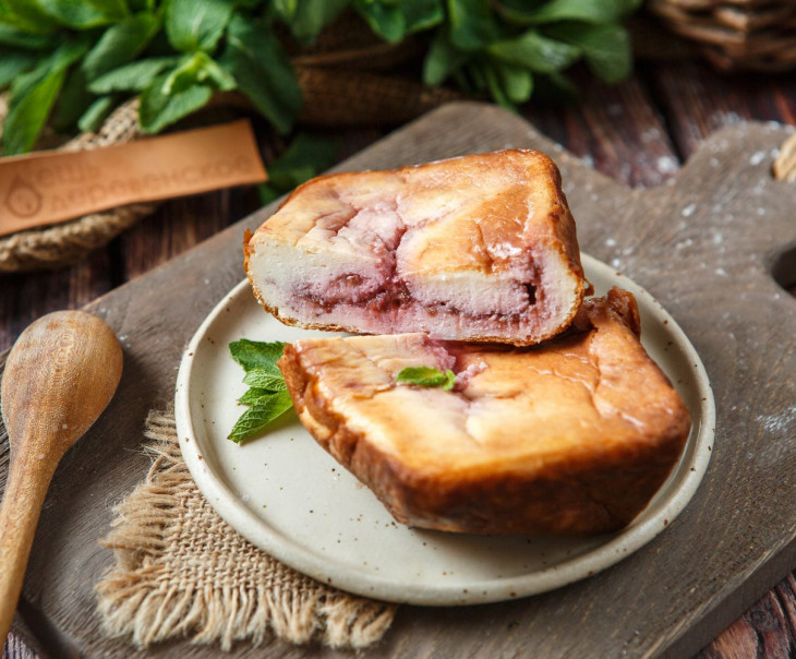 6228 Запеканка творожная с малиной без сахара Вкусляндия  - Вид №1