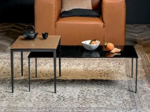 Tonin Casa Прямоугольный стеклянный журнальный столик  T6216