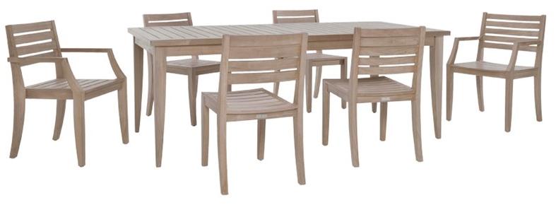JANUS et Cie Прямоугольный обеденный стол из тика Relais sun-id-1422816 - Вид №2