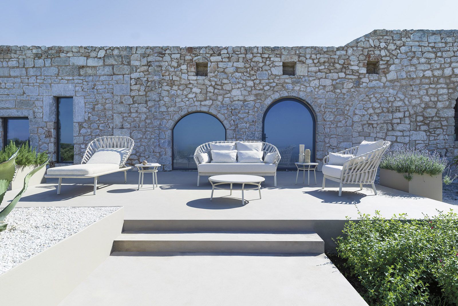 2-местный акриловый тканевый садовый диван Varaschin Эмма Кросс ARCH-00077430 - Вид №11