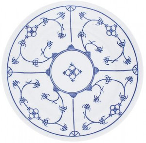 453401A75019H Традиция завтрак блюдо 19 см синий Сакс Kahla-porzellan