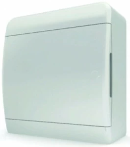 Бокс внешний на 8 модулей, накладной Tekfor (белая дверь)